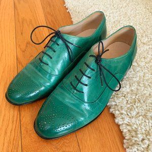 HTHREE Green Oxfords - New!